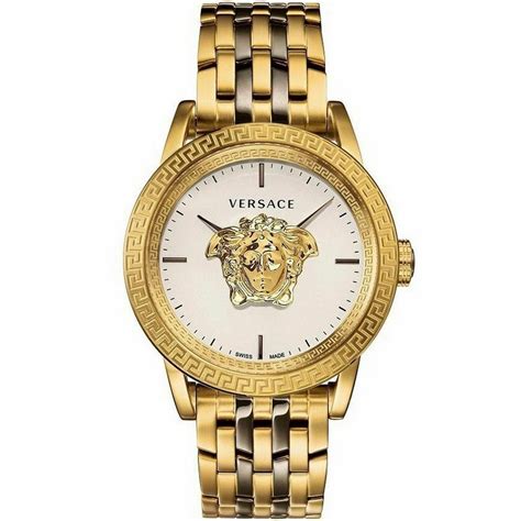 versace gold watch men's|versace watch unisex.